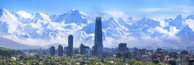 Skyline image of Santiago Chile.